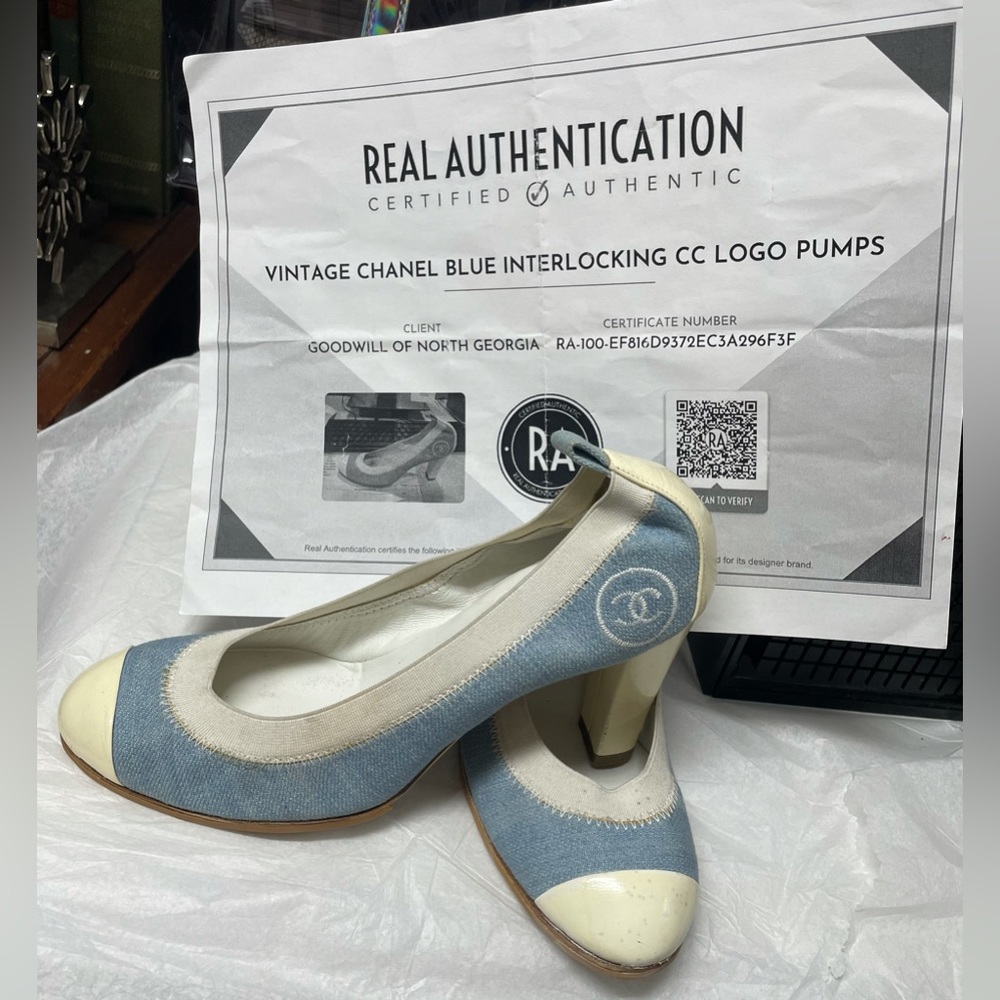 Vintage Chanel Two Tone Pumps
